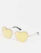 Michael Kors - Solbriller med hjerteformede glas-Guld