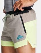 Nike Running - Trail Flex Stride - Limegrønne 5-tommer-shorts