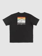 Patagonia Line Logo Ridge Pocket Responsib T-shirt sort