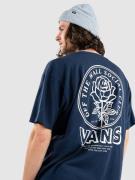 Vans Off The Wall Social Clu T-shirt blå