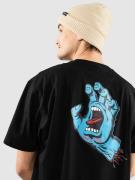 Santa Cruz Screaming Hand Chest T-shirt sort