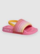 Roxy Tw Slippy Ribb Kids Sandaler pink