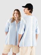 Another Cotton Lab Oversized Mesh Knit Summer Skjorte blå