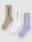 Santa Cruz BT Strip 3 Pack Strømper mønster