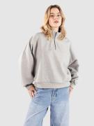 Vans Elevated Double Knit Loose Mock Neck Half-Zip Sweater grå