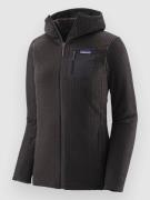 Patagonia R1 Air Full Hættetrøje med lynlås sort