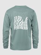 Horsefeathers Distort Langærmet t-shirt blå