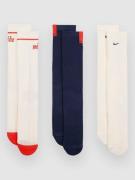Nike Ed Pl Csh Crew 3P 144 WGFX Strømper mønster