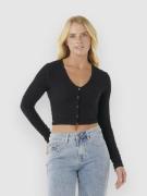 Rip Curl Sunset Luau Texture Langærmet t-shirt sort