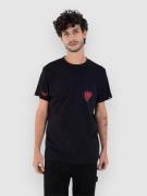 Hurley Heart Pocket T-shirt sort