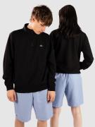 Lacoste High Neck Zipped Jersey Sweater sort