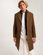 Selected Homme Slhjoseph Wool Coat Noos Frakke Brun