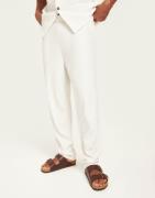 Selected Homme SLHSTRAIGHT196-Plisse Trouser Ex Bukser Beige