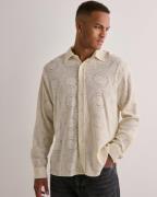 Woodbird WBYuzo knitted shirt Kortærmede skjorter Beige