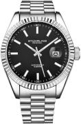 Stührling Original Herreur 3935.3 Lineage Sort/Stål Ø42 mm