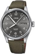 Oris Herreur 01 752 7760 4063-07 3 22 02LC Aviation Grå/Læder Ø44