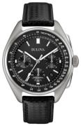 Bulova Herreur 96B251 Sort/Læder Ø45 mm