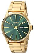 Nixon Herreur A3561919-00 The Sentry Grøn/Gul guldtonet stål Ø42 mm