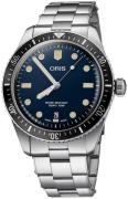 Oris Herreur 01 733 7707 4055-07 8 20 18 Diving Blå/Stål Ø40 mm