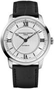 Frederique Constant Herreur FC-301S3B6 Classics Sølvfarvet/Læder