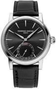 Frederique Constant Herreur FC-706B3H6 Manufacture Sort/Læder Ø40 mm