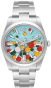 Rolex Herreur 124300-0008 Oyster Perpetual 36 Turkis/Stål Ø41 mm
