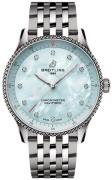 Breitling Dameur A77320E61A2A1 Navitimer 32 Hvid/Stål Ø32 mm