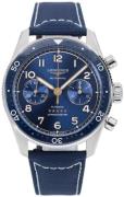 Longines Herreur L3.821.4.93.2 Spirit Flyback Blå/Tekstil Ø42 mm