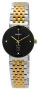 Rado Dameur R48913703 Florence Sort/Gul guldtonet stål Ø30 mm