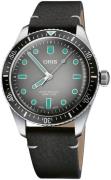 Oris Herreur 01 733 7707 4053-07 5 20 89 Diving Grå/Læder Ø40 mm