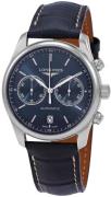 Longines Herreur L2.629.4.92.0 Master Blå/Læder Ø40 mm