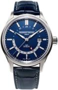 Frederique Constant Herreur FC-350NT4H6 Yacht Timer Blå/Læder Ø42