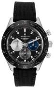 Zenith Herreur 03.3100.3600-21.C822 El Primero Sort/Gummi Ø41 mm