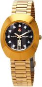 Rado Herreur R12413613 Diastar Original Sort/Gul guldtonet stål Ø35