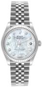 Rolex Dameur 278274-0006 Hvid/Stål Ø31 mm