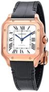 Cartier Herreur WGSA0028 Santos De Sølvfarvet/Læder