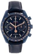 Omega Herreur 304.93.44.52.03.002 Speedmaster Moonwatch Blå/Læder