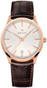 Zenith Herreur 18.3100.670-01.C920 Elite Classic Sølvfarvet/Gummi