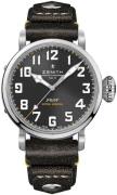 Zenith Herreur 03.2434.679-20.I010 Pilot Grå/Læder Ø45 mm