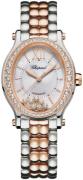 Chopard Dameur 278602-6004 Happy Sport Sølvfarvet/18 karat rosa guld