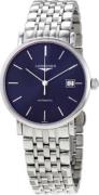 Longines Herreur L4.810.4.92.6 Elegant Blå/Stål Ø37 mm