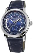 Frederique Constant Herreur FC-718NWM4H6 Manufacture Blå/Læder Ø42