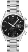 TAG Heuer Herreur CBK2110.BA0715 Carrera Sort/Stål Ø41 mm