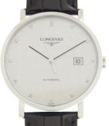 Longines Herreur L4.910.4.77.2 Elegant Grå/Læder Ø39 mm