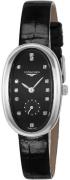Longines Dameur L2.306.4.57.0 Symphonette Sort/Læder Ø21.9 mm