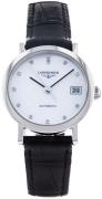 Longines Dameur L4.309.4.87.2 Elegant Hvid/Læder Ø25.5 mm