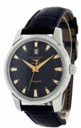 Longines Herreur L1.645.4.52.4 Heritage Sort/Læder Ø40 mm