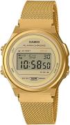 Casio A171WEMG-9AEF Vintage LCD/Gul guldtonet stål Ø36.6 mm