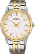 Seiko Herreur SUR402P1 Sølvfarvet/Gul guldtonet stål Ø40 mm
