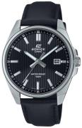 Casio Herreur EFV-150L-1AVUEF Edifice Sort/Læder Ø42.6 mm